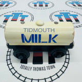 Milk Tanker Flat Magnet with Staples Rare Fair Condition Wooden - Used
