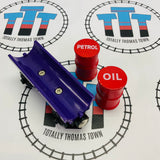 Purple Barrel Car with Oil and Petrol Barrels Good Condition Wooden - Used