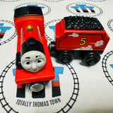 James & Tender Roll and Whistle (Mattel) Fair Condition Wooden - Used