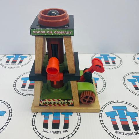 Oil Derrick (Sodor Oil Company) Oil at Top Doesn’t Pop Out - Not working properly Wooden - Used