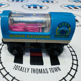 Aquarium Car Round with Squid (Learning Curve) Fair Condition Lights Up Wooden - Used