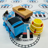 Thomas - Happy Birthday Thomas with Cake and Sound (Mattel) Good Condition Wooden - Used