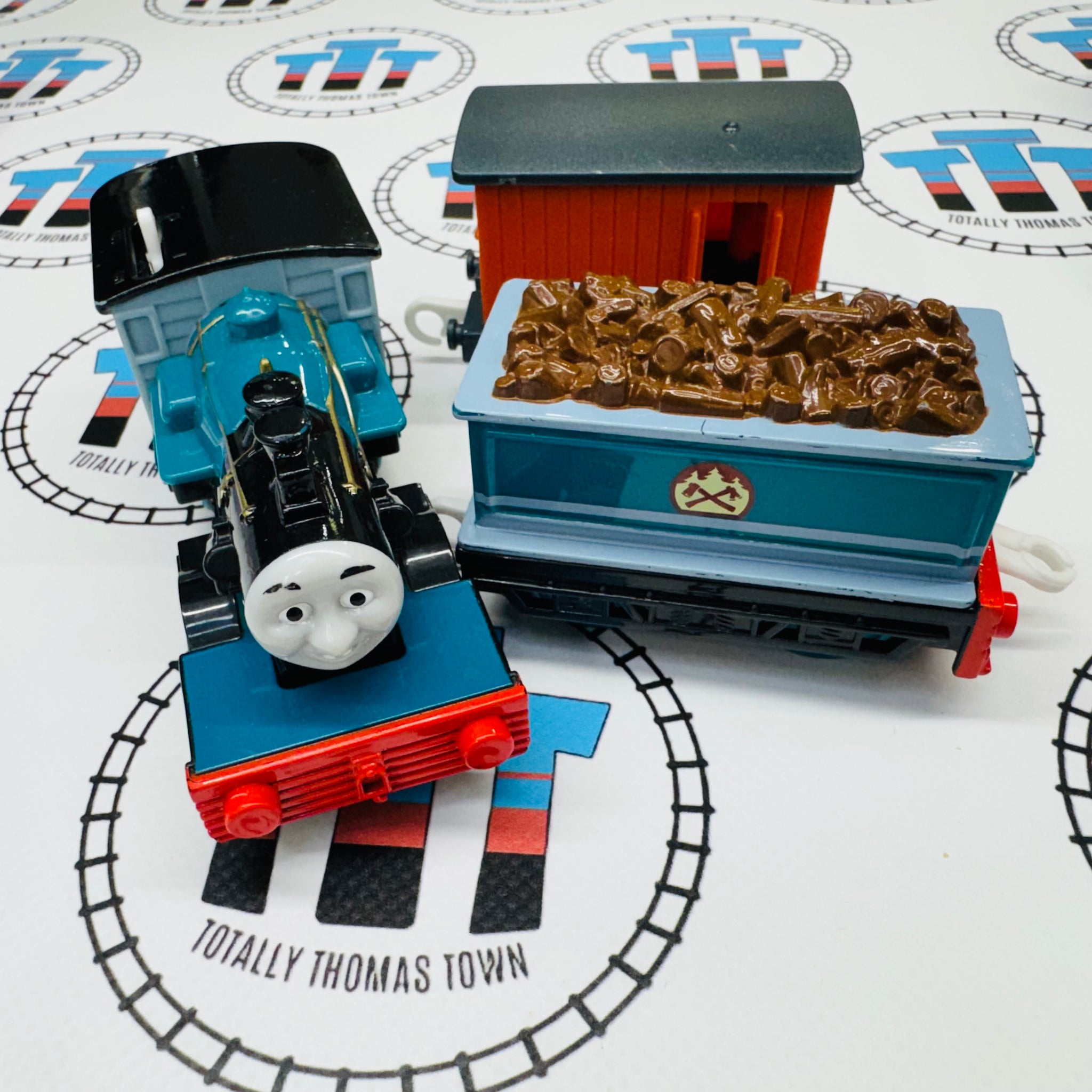 Ferdinand and Tender with Brakevan (2010) Noisy Used - Trackmaster