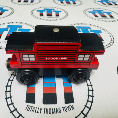 Sodor Line Caboose (Learning Curve 2000) Rare Good Condition Wooden - Used