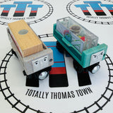 Lift and Load Cargo Set #2 Painted Bases, Different Cargo Piece (Thomas Wood Mattel) Edition - Used
