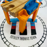 Stacking Riser Orange Blue Straight 1 Piece (Chipped Corner) Wooden - Used