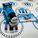 Motorized Battery Thomas (2000) Moves Forwards and Backwards Noisy with Card Wooden - Used