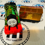 Celebration Percy and Cargo Metallic (2013 Mattel) Good Condition Used - Trackmaster Revolution