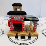 Fire Station #1 (Cracked Roof) No Ramp Fair Condition Chipping Paint Wooden - Used