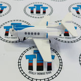 Jeremy and the Airfield Set with Thomas and Terence (writing on bottom) Wooden - Used in Damaged Box