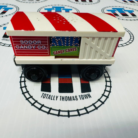 Candy Cane Car (Learning Curve 2003) Wooden - Used