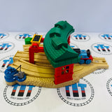 Deluxe Roundhouse with Thomas #1 Chipped Roof Interactive Learning Railway - Used