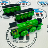 Flying Scotsman with 2 Tenders #4 (Learning Curve 1999) Rare Good Condition Wooden - Used