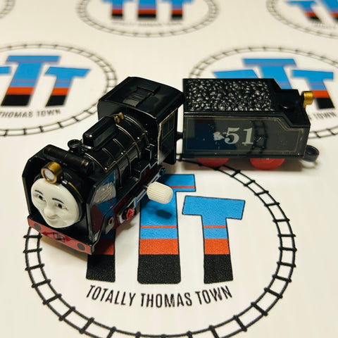 Hiro with Tender Peeling Sticker Capsule Plarail Wind Up - Used