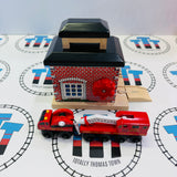 Fire Station #1 Good Condition with Fire Truck & Fire Train (2003) Wooden - Used