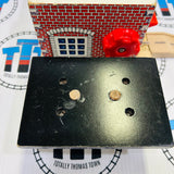 Fire Station with Ramp #2 Roof Formerly Glued Wooden - Used