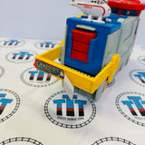 Harold’s Heliport Remote Control Portable Playset Lights and Sounds with 3 Cargo Pieces and Cargo Car #2 (Missing Door/Peeling Sticker) Used - Take Along