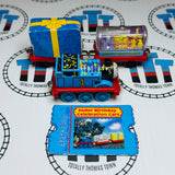Thomas & Sodor Birthday Celebration Cars (2002) #1 Low Water Very Good Condition with Bent Character Card Used - Take Along