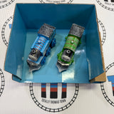 Rumble and Race Mountain Set with Snow-Covered Thomas and Percy (Corroded Terminals BOULDERS DO NOT FALL SEE NOTES) Wooden - Excellent/New