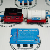Milk Tanker & Caboose Very Good Condition (2002/2003) with Character Card Used - Take Along