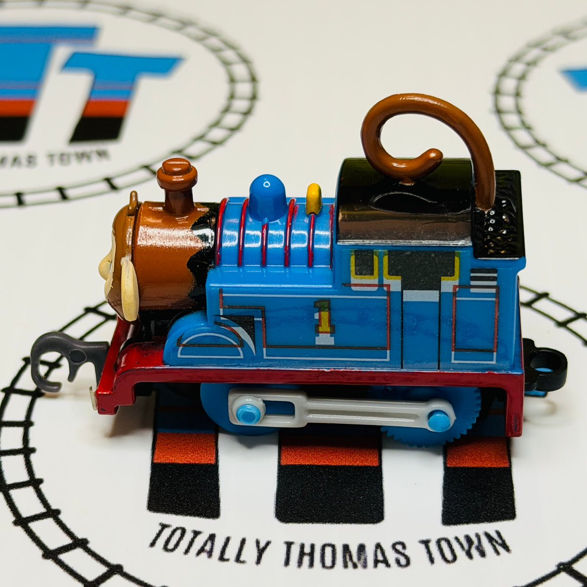 Monkey Thomas MISPRINTED STICKERS Pull Along Capsule Plarail - Used ...