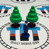 Conductor Grey Hair & 2 Trees Pack #2 Capsule Plarail - Used