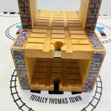 3 Layer Mountain Tunnel Clickity Clack #2 Different Supports/Different Knob/Ripped Sticker Wooden - Used