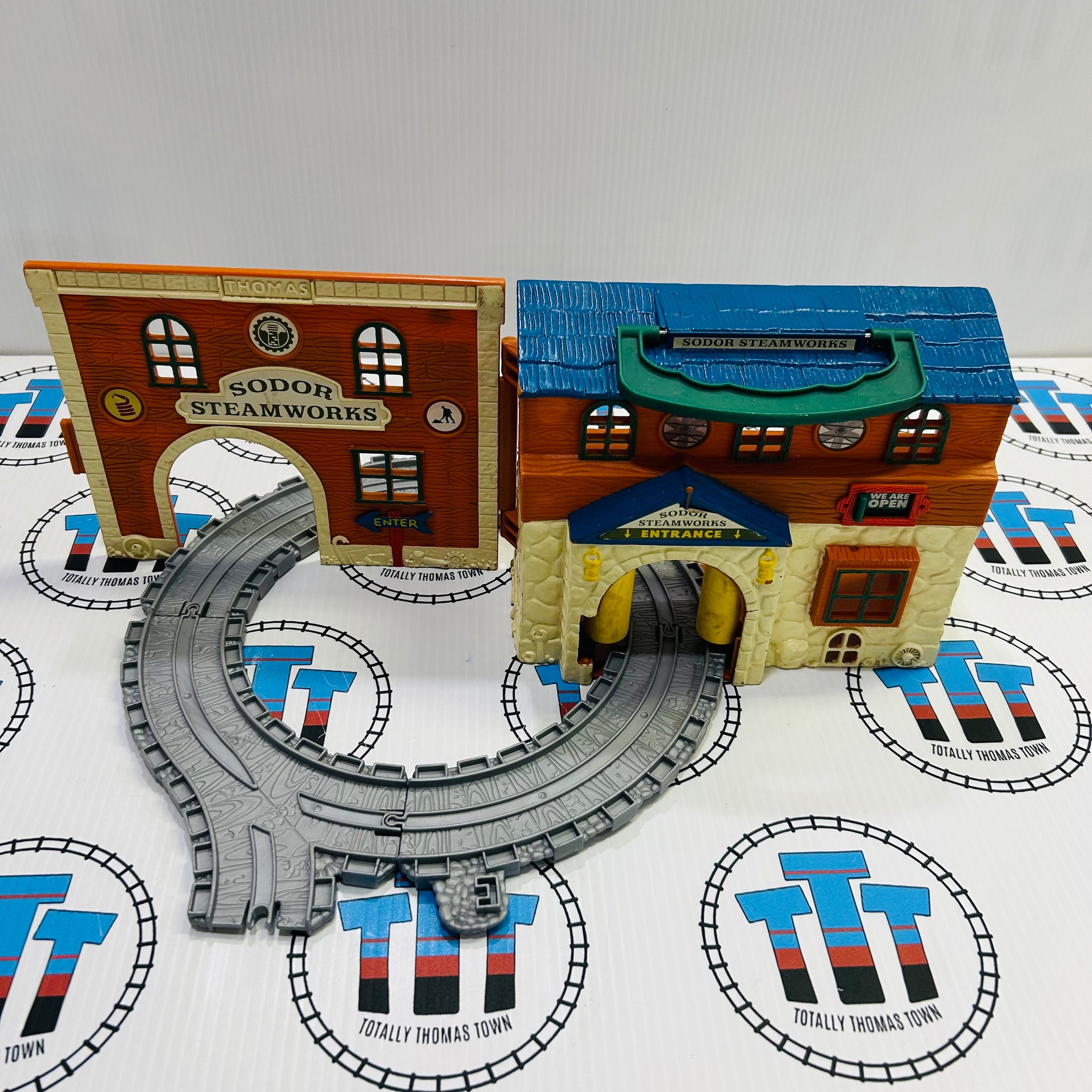 Thomas Sodor Take Along Set Sodor Steamworks Playset (Missing