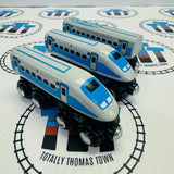 Generic Brand Blue Trains Wooden - Used