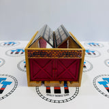 “The Works” Engine Repair Shop Clickity Clack #3 Slightly Ripped Sticker/Marked Track Wooden - Used