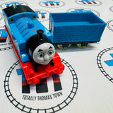 Glow in the Dark Thomas and Blue Cargo Car no Cargo (2013) Good Condition Used - Trackmaster Revolution