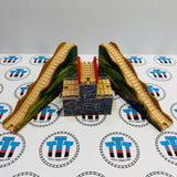 3 Layer Mountain Tunnel Clickity Clack #2 Peeling/Ripped Stickers Small Chip Wooden - Used