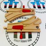 BRIO 33344 6.5" Mechanical Switch Action Track Pack Marked Wooden - Used