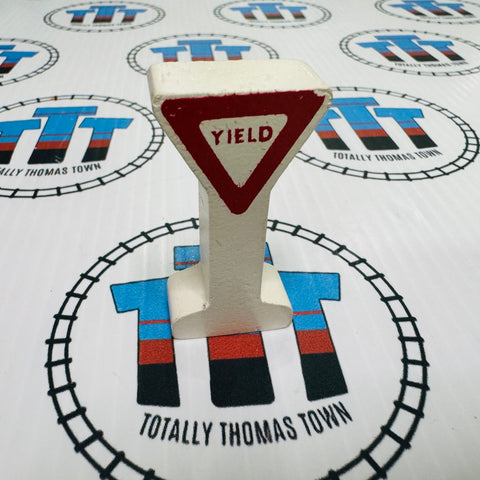 Yield Retired Sign Wooden - Used