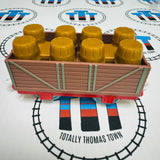 Troublesome Truck Brown Newer Face with Barrel Cargo New no Box - TOMY