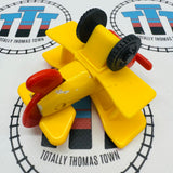 Tiger Moth Plane Red Blades #5 Chipping Paint (Learning Curve 2001) Wooden - Used