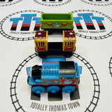 Busy Island Set #1 Complete Fair Condition/Marked Track with Thomas, Passenger Coach, Cargo Car and Jeremy (Thomas Wood Mattel) - Used