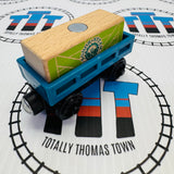 Cargo Car Blue with Steamworks Cargo (Mattel) Wooden - Used