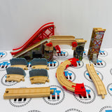 Speedy Surprise Drop Set #1 No Train (Track No Road/Stained Riser) Wooden - Used