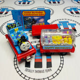 Thomas & Sodor Birthday Celebration Cars (2002) Low Water Very Good Condition with Character Card Used - Take Along