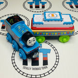 Happy Birthday Thomas with Cake Cargo Car with Sound (Thomas Wood Mattel) Fair Condition Wooden - Used