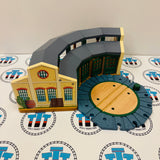 Tidmouth Sheds Roundhouse #1 Chipped Track/Turntable No Rails Wooden - Used