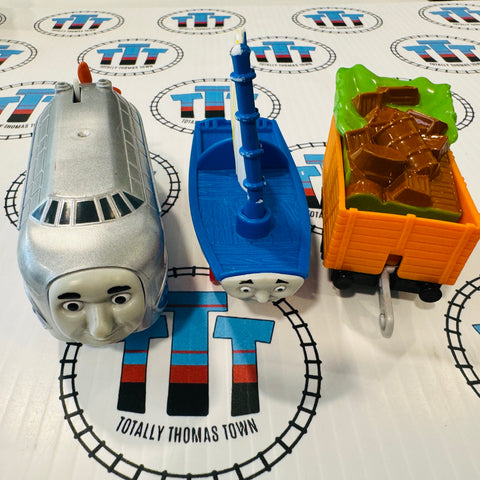 Hugo, Skiff and Cargo Car (2016) Good Condition Used - Trackmaster Revolution