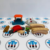 Racing Figure 8 Set #2 with Figure & Sign (Thomas Wood Mattel) - Used
