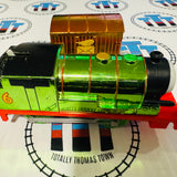 Celebration Percy and Cargo Metallic (2013 Mattel) Good Condition Used - Trackmaster Revolution