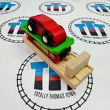 Car Carriage Rail with Buffer Wooden - New no Box