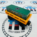 Cargo Car Orange with Green Cargo Rare Wooden - Used