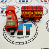 BIGJIGS Train with Coach Wooden - Used