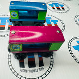Aquarium Cars Square with Shark and Squid NO Water (Learning Curve) Fair Condition Wooden - Used