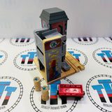 Sodor Paint Factory #2 with 2 Barrels (1 Chipped) and Cargo Car Wooden - Used